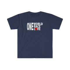 One World One Race One Love Unisex Softstyle T-Shirt