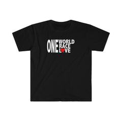 One World One Race One Love Unisex Softstyle T-Shirt