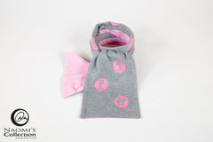 Pink & Gray  Scarf