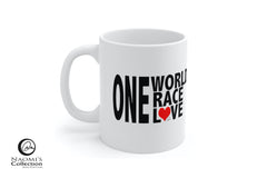 One World One Race One Love Ceramic Mug 11oz